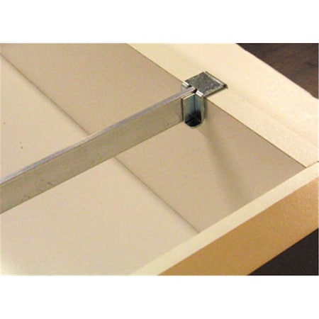 Gourmetgalley Drawer Side Bracket, Zinc - 0.62 in. GO2584870